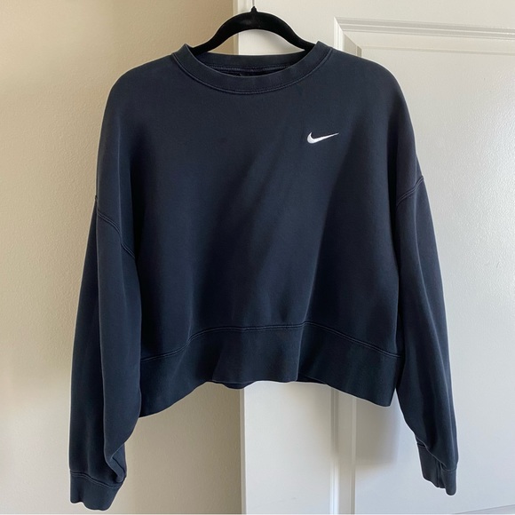 Nike Sweaters - Nike Cropped Oversized Crewneck